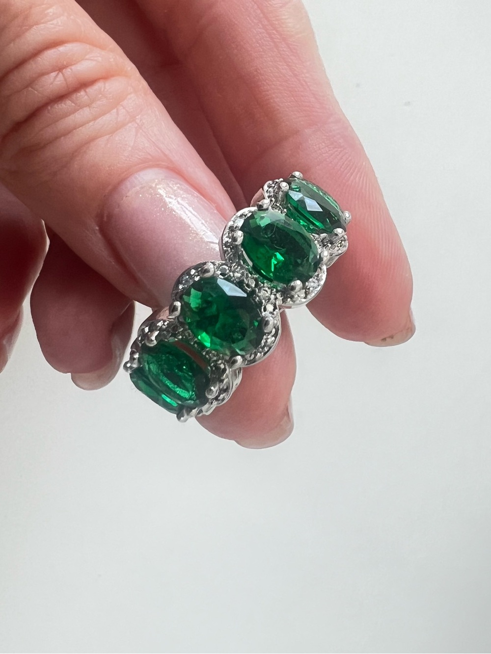 Emerald Green Crystal Statement Ring - Women Jewelry